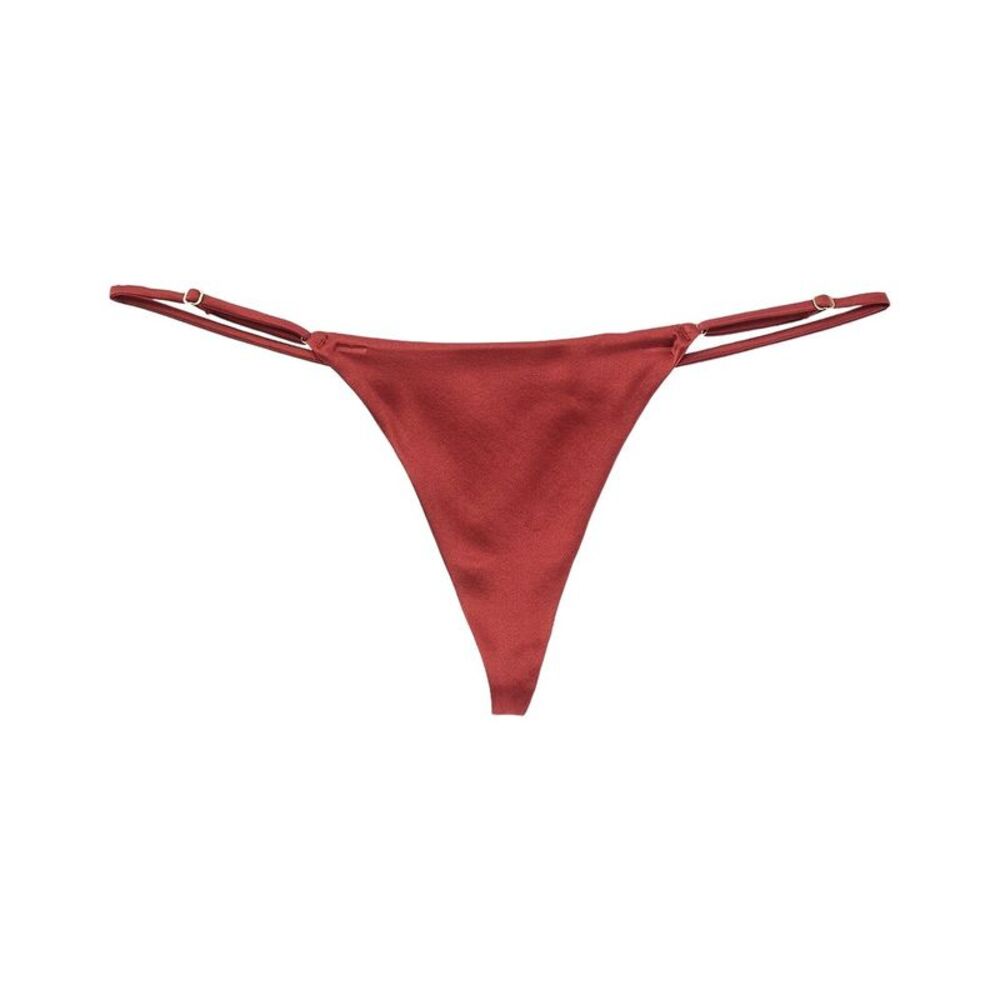 Kiki De Montparnasse Womens Tous Les Jours Silk-Blend G-String, Red